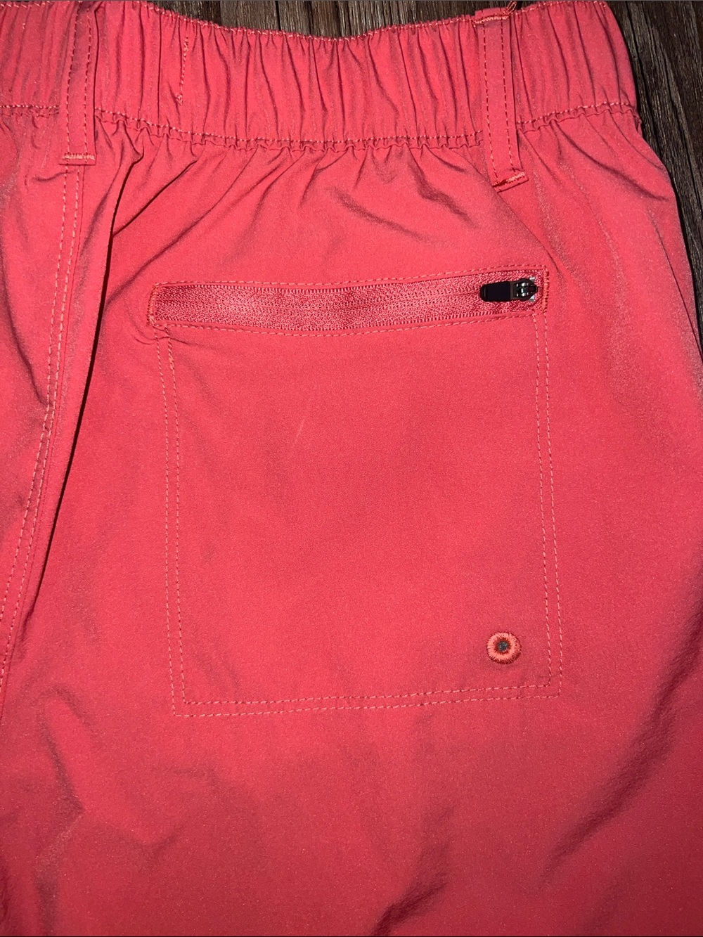 Women's Coral Athletic Shorts with Front Pockets - Picture 4 of 5